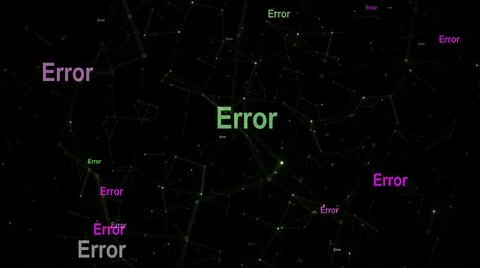 Error text against network  background Illustrazione stock