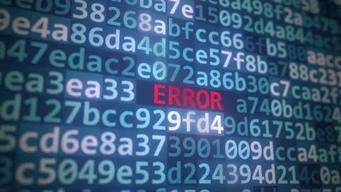 ERROR text and source code on the computer monitor Stock Footage 187781709
