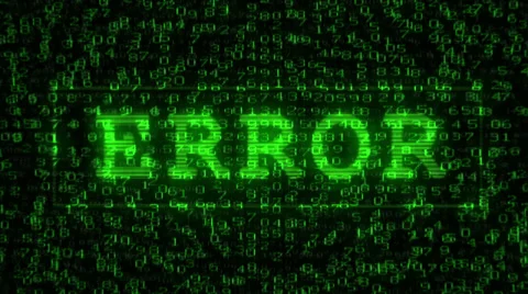 Error Text - Digital Data Code Matrix Vidéo 39805031