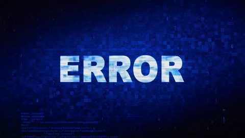 Error Text Digital Noise Twitch Glitch Distortion Effect Error Animation. 動画素材 106722541