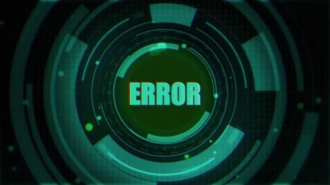 Error Text On Futuristic Cyberspace Background Stock Footage 343550362