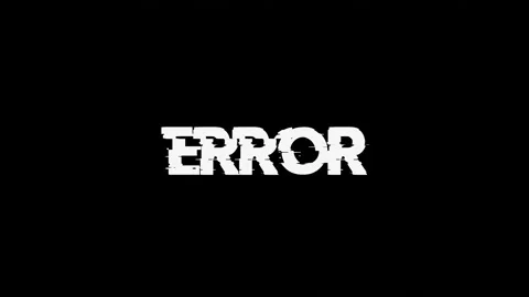 Error text with glitch screen effects on a black background. Stock Footage 150771434