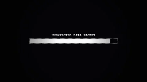 Error text motion Digital loading system progress bar on dark grid background Stock Footage 336879206