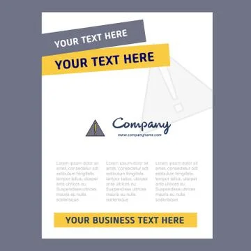 Error Title Page Design for Company profile ,annual report, presentations, le 스톡 일러스트