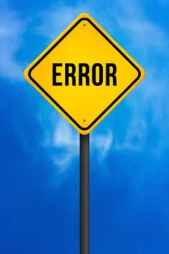 Error traffic sign Stock Illustration