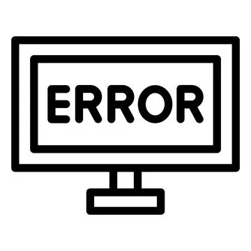 Error Vector Icon Design Illustration Illustrazione stock