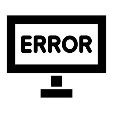 Error Vector Icon Design Illustration Stock Illustration