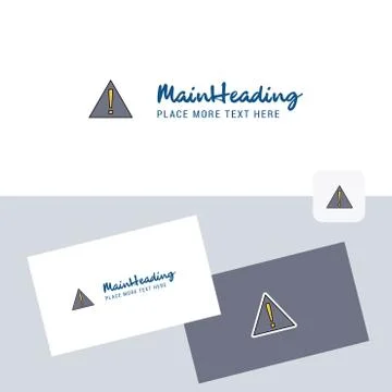 Error vector logotype with business card template. Elegant corporate identity Stock Illustration