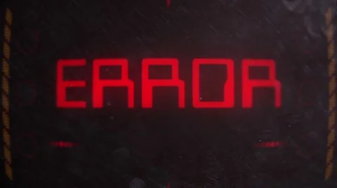 Error Warning Alert Signaling on an Old Monitor Stock Footage 68778200