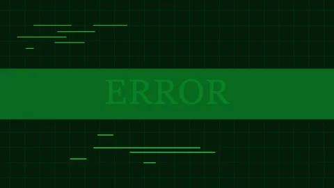 Error warning animation animated motion graphic system inaccurate Stock Footage 311795922