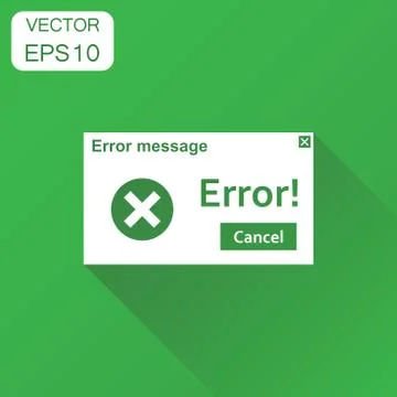 Error warning message icon. Business concept virus alert pictogram. Vector il Stock Illustration