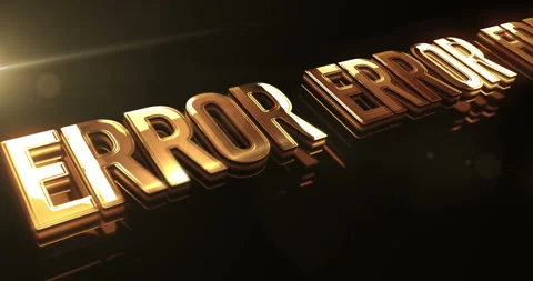 Error warning metal symbol loop concept Stock Footage 323929072