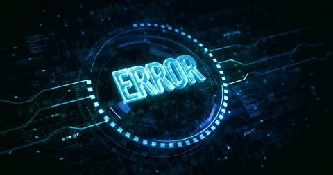 Error warning symbol digital concept Stock Footage 323642527