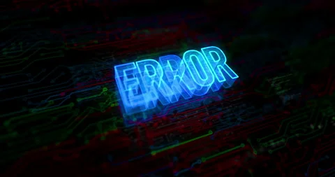 Error warning symbol digital concept Stock Footage 323710932
