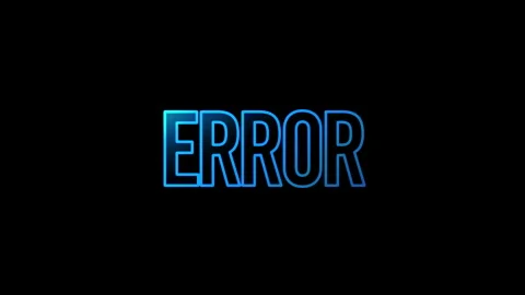 Error warning symbol loop concept Stock Footage 323826910