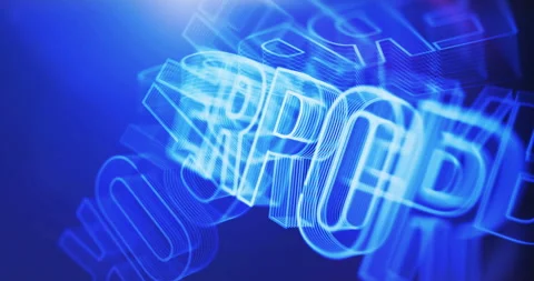 Error warning symbol rotating loop concept Stock Footage 323830360