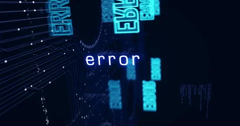 Error warning symbols loop cyber concept Stock Footage 323642249