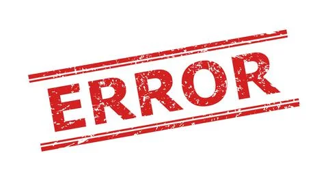 ERROR Watermark with Corroded Texture and Double Parallel Lines Stock Illustration