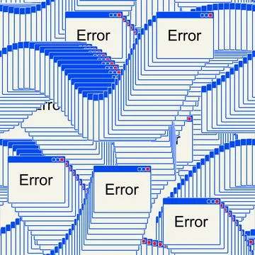 Error Window interface pattern seamless. windows browser page background Illustrazione stock