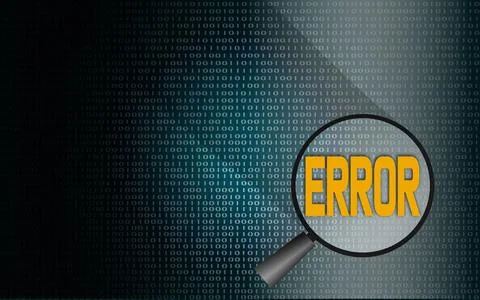 Error word with binary background イラスト素材