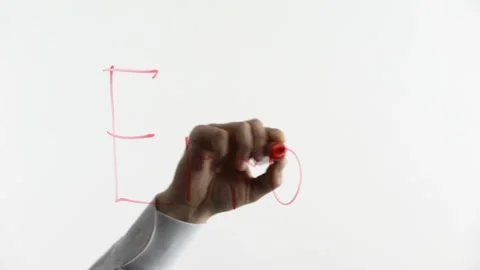 Error word written on glass, system blocking attempts of crack or hack, failure Video stock 87655734