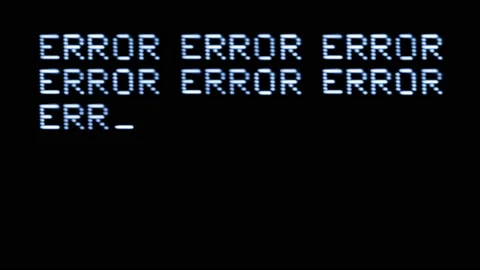 Error written on computer screen Stock Footage 231673574