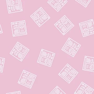 Errors report line seamless pattern Stock Illustration