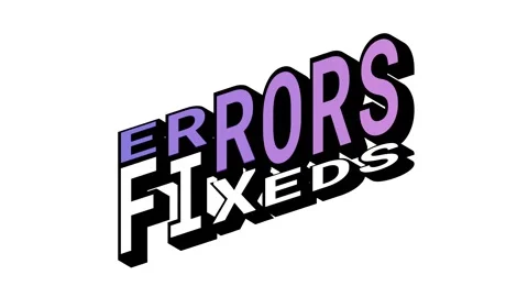 ERRORS vs FIXEDS, 3D Text Animation in Isometric View with Opposite Word Motion Stock Footage 314263445
