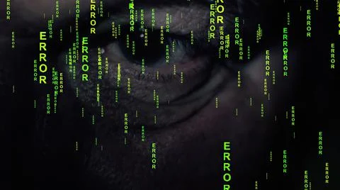 Errror on the web concept Stock Illustration