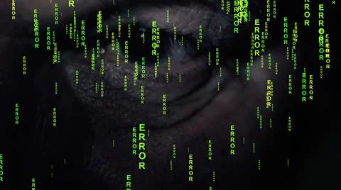 Errror on the web concept Stockillustratie