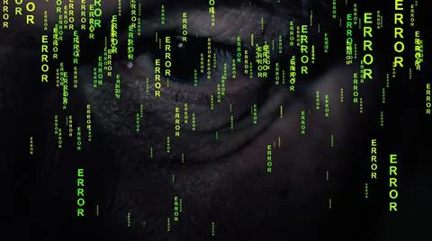 Errror on the web concept Stock Illustration