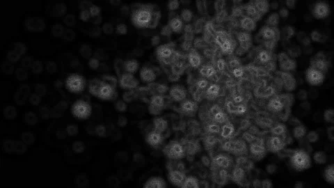 Erupting, Defocused, Noisy Cell-like Particles with Fractal Noise 스톡 동영상 147625474