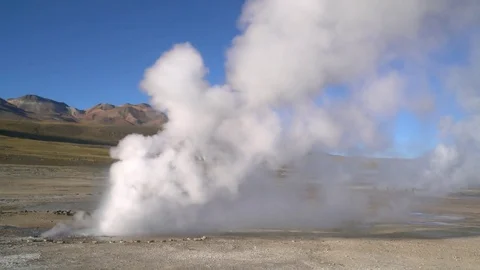 Erupting Geyser Stock Footage 73249952