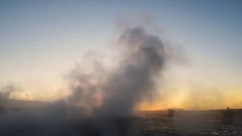 Erupting of Geysir geyser Stock Footage 82270639