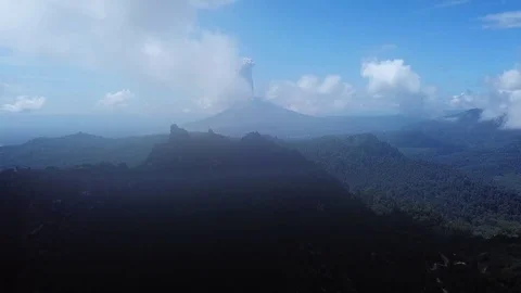 Erupting of Sinabung Stock Footage 83870374