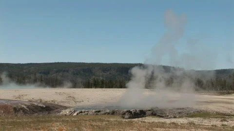 Erupting small geyser Video stock 82655
