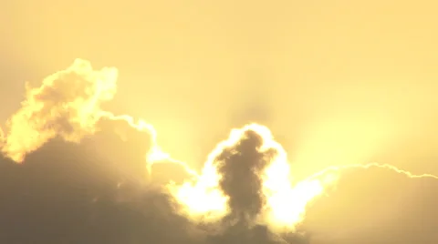 Erupting Sun and Clouds Time Lapse Stock Footage 45845238