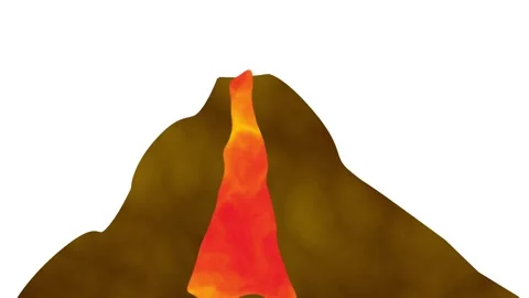 Erupting Volcano Stock Footage 335624000