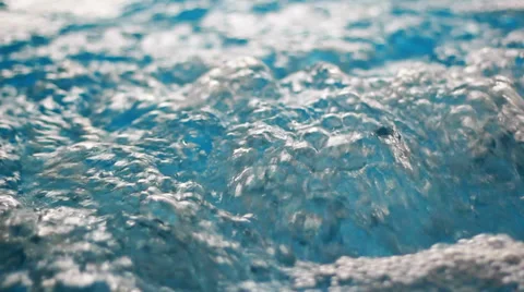 Erupting Water In a jacuzzi Stock Footage 33976810