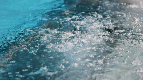 Erupting Water In a jacuzzi Stock Footage 33976821
