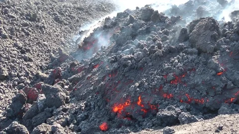 Eruption 2022, Mount Etna Stock Footage 197371141