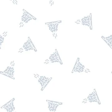 Eruption disaster glyph vector seamless pattern 스톡 일러스트