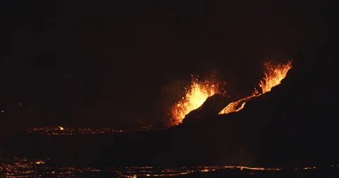Eruption in Iceland 2021 Stock Footage 151421999