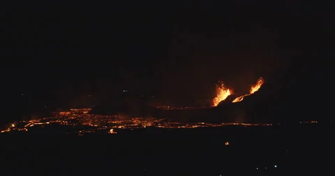 Eruption in Iceland 2021 Stock Footage 151422528