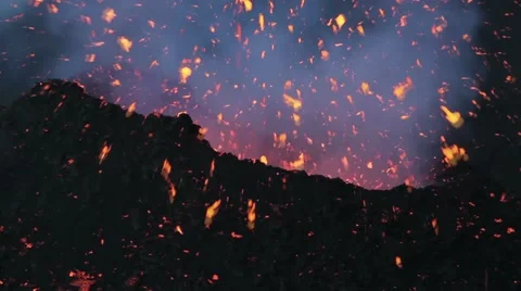 Eruption night 스톡 동영상 42262354