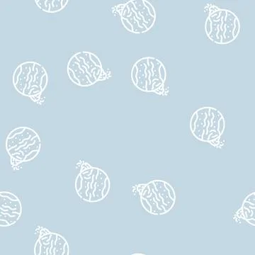 Eruption on other planets line vector seamless pattern Stock Illustration