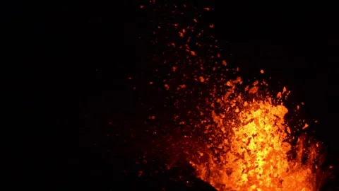 Eruption in slomo medium Stock Footage 341506054