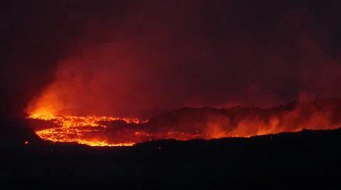 Eruption of volcano Fogo Stock-Footage 46741397