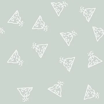 Eruption volcano line vector seamless pattern black Illustrazione stock