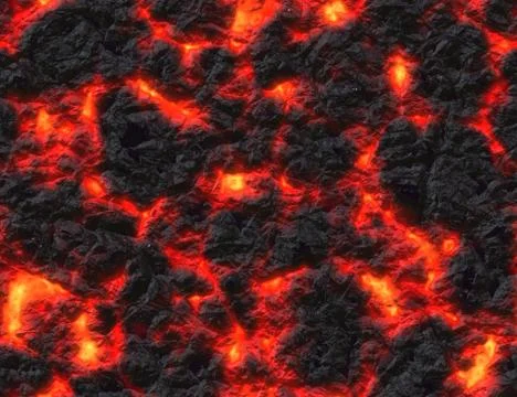 Eruption volcano. solidified lava texture Illustrazione stock
